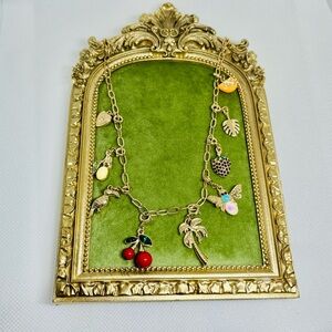 Gold Plated Charm Necklace